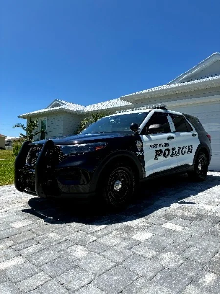 Detailed black and white SUV